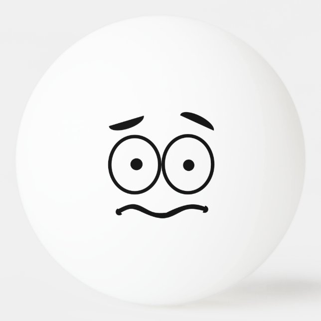 Witzige Neuigkeit Emoji Tischtennisball (Vorderseite)