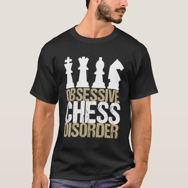 Witzige, obsessive Schachstörung T-Shirt (Vorderseite)