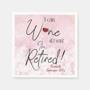 Witzige Pension I Can Wine All I Woll Serviette