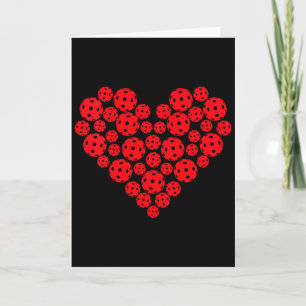Witzige Pickleball-Liebe-Herzform-Valentinstag für Karte