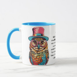Witzige Ratschläge von einer Schüssel Tasse