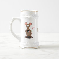 Witzige Ratte mit Kamera-Cartoon-Illustration