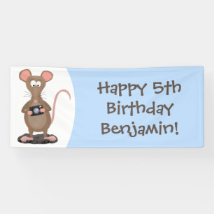 Witzige Ratte und Kamera personalisiert Banner