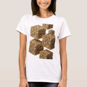 Witzige silberne ABSTRACT ART Grafikdesign T-Shirt