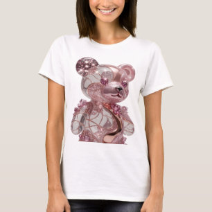 Witzige silberne ABSTRACTE KUNST Abstrakte Gestalt T-Shirt