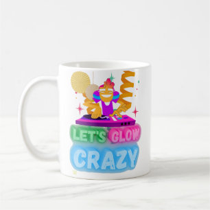 witzige Tasse "LET'S GLOW CRAZY"