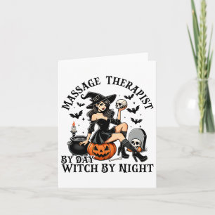 Witzige Therapie Halloween Magier By Day Witc Karte