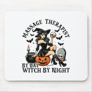 Witzige Therapie Halloween Magier By Day Witc Mousepad