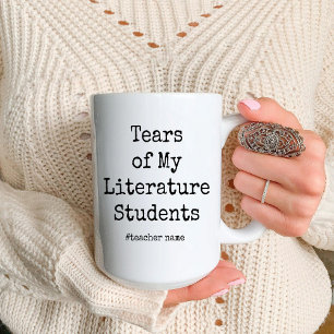 Witzige Tränen meiner Schüler Literaturlehrer Zweifarbige Tasse