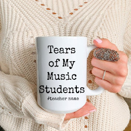 Witzige Tränen meiner Schüler | Musiklehrer Zweifarbige Tasse