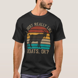 Witzige Ziege, ich mag wirklich Ziegen, ok? Niedli T-Shirt