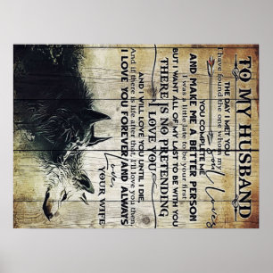 Witzige Zitate für Ehemann Für Ehemann vorhanden Poster