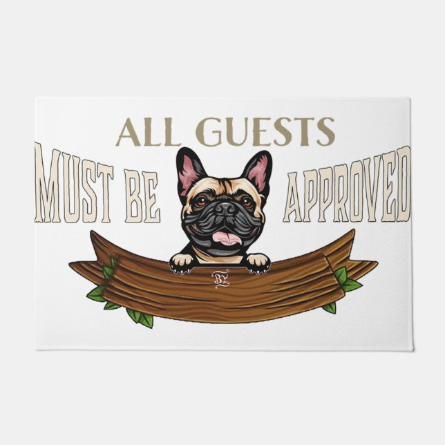 Witzige Zitate, Lustige Sprüche, Hundeschenkgift Fußmatte (Vorderseite)