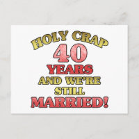 Witziger 40. Jahrestag