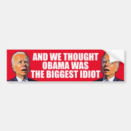 witziger Anti-Idiot Biden Pro trump 2024 Autoaufkleber