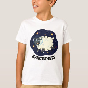 Witziger Astronauten-Schaf-Wortwitz T-Shirt