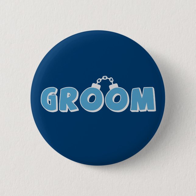 Witziger Bräutigtext Button (Vorderseite)