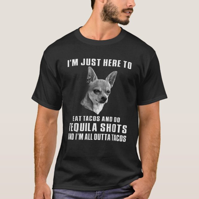 witziger Chihuahua-Liebhaber T-Shirt (Vorderseite)