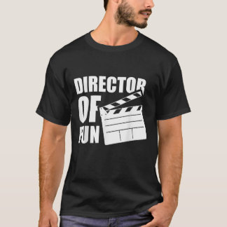 Witziger Direktor für Fun Clapperboard Spaß Party T-Shirt