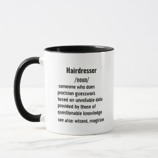 witziger Friseur Definition Geschenke für Männer F Tasse