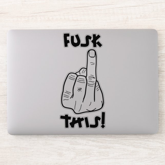 Witziger Frustrationsausdruck (Fake f-bomb) v1 Aufkleber (Computer)