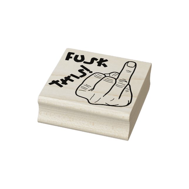 Witziger Frustrationsausdruck (Fake f-bomb) v1 Gummistempel (Stempel)