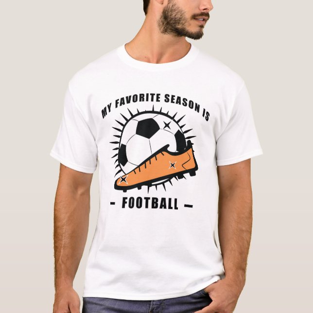 Witziger Fußball / Fußball-Design T-Shirt (Vorderseite)