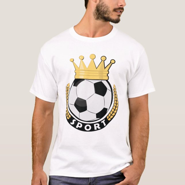 Witziger Fußball / Fußball-Design T-Shirt (Vorderseite)