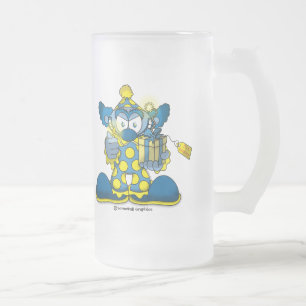 Witziger gefrorener Bierkrug Mattglas Bierglas