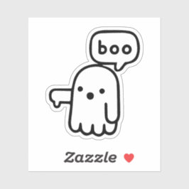 Witziger Geist der Missbilligung Boo! Aufkleber