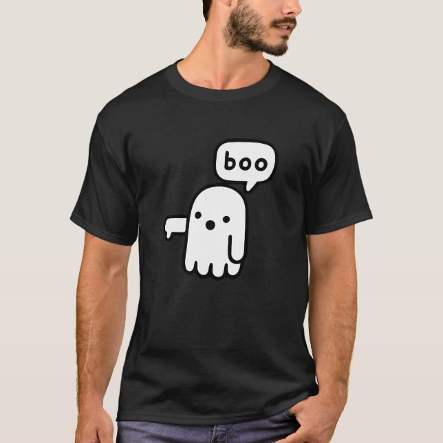 Witziger Geist der Missbilligung Boo! T-Shirt (Vorderseite)