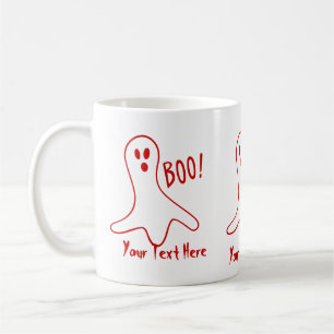 witziger Geisterschrei zwischen Grafik-Design Kaffeetasse
