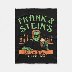 Witziger Halloween-Frank und Steins Bar Grill Fleecedecke