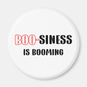 Witziger Halloween-Pun - Boosiness boomt Magnet