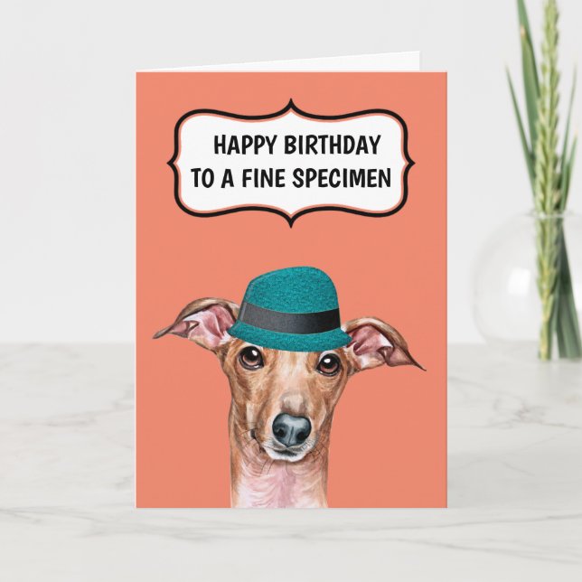 Witziger Hund zu Vater Mutter Spaß Karte (Vorderseite)