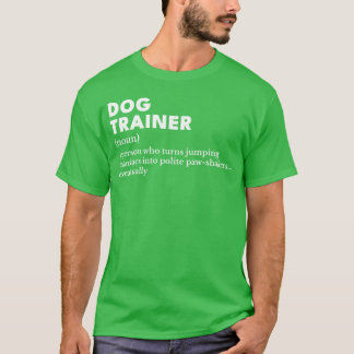 Witziger Hundetrainer - Lustige Definition Weißer T-Shirt