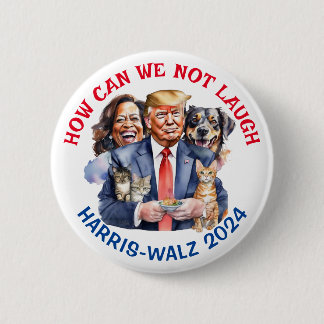 Witziger politischer Humor | Stimme für Kamala But Button