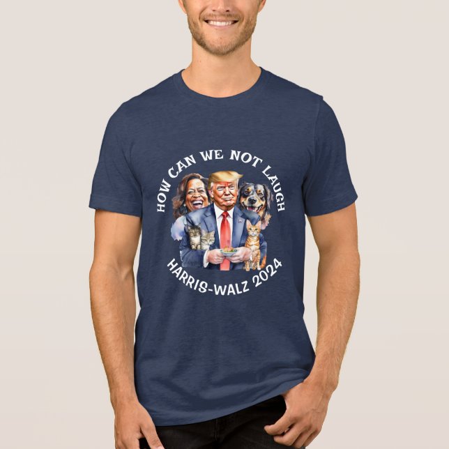 Witziger politischer Humor | Stimme für Kamala But Tri-Blend Shirt (Vorderseite)