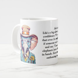 Witziger Rat eines Elefanten Jumbo-Tasse