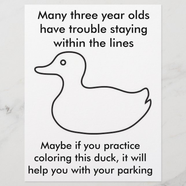 witziger schlechter Flyer Aufmerksamkeit dummer Pa (Vorne)