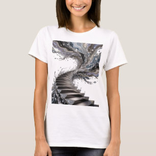 Witziger Silber ABSTRACT ART Kunstdruck T-Shirt