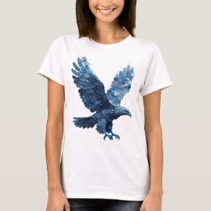 Witziger Silber WATER EAGLE Modedesign T-Shirt