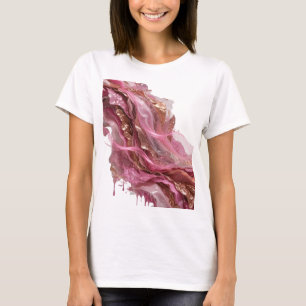 Witziger silberner ABSTRACT ART Fashion-Druck T-Shirt