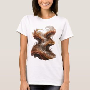 Witziger silberner ABSTRACT ART Fashion Print T-Shirt