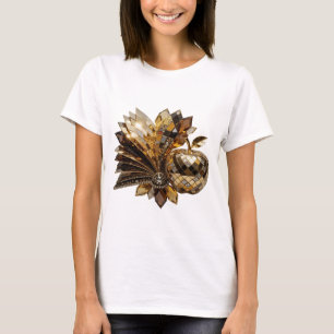 Witziger silberner ABSTRACT ART Fashion Print T-Shirt