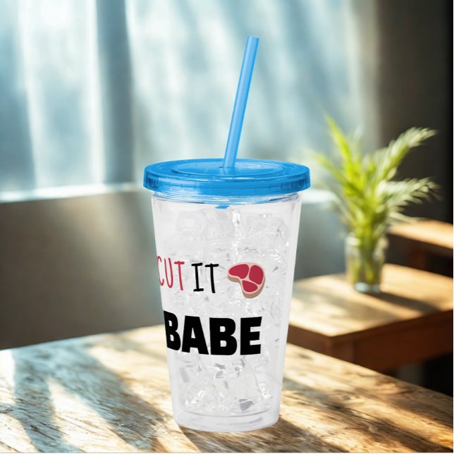 Witziger Spaß, den du auf dem Bias-Babe geschnitte Acryltrinkbecher (Modern funny saying acrylic tumbler)
