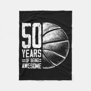 Witziger Spieler Jahre Basketball Basketball 50. Fleecedecke