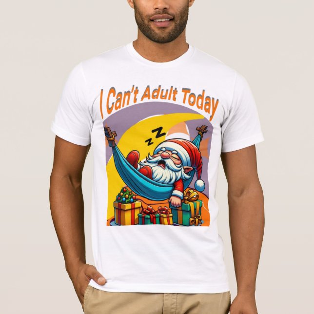Witziger T - Shirt - Ich kann heute nicht erwachse (Vorderseite)