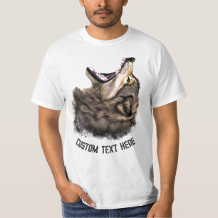 Witziger T - Shirt mit Wolf und benutzerdefinierte