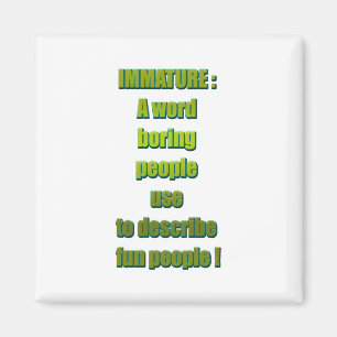 Witziger Text Magnet